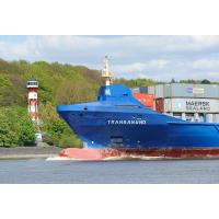 3570  Feeder Ship TRANSANUND vor Hamburg Wittenbergen | Schiffsbilder Hamburger Hafen - Schiffsverkehr Elbe
